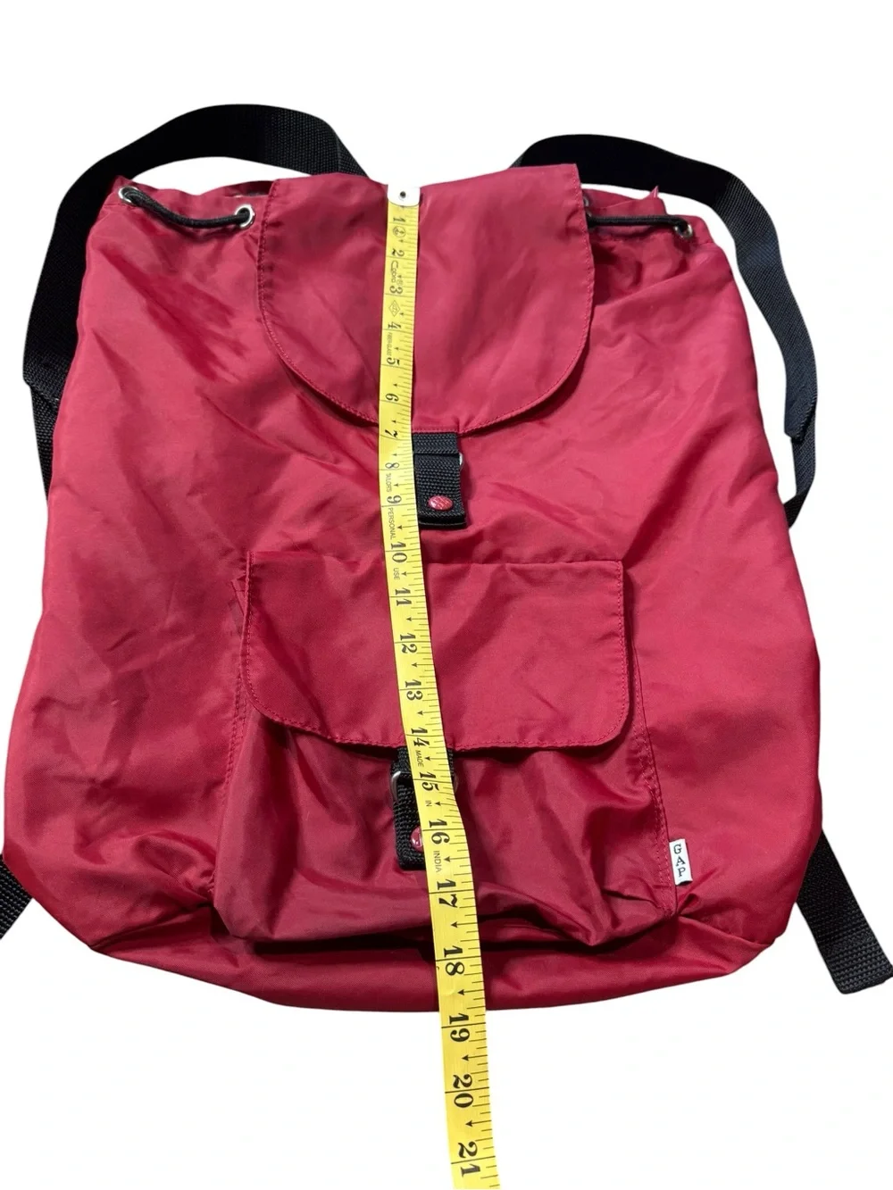 GAP Vintage Y2K Nylon Drawstring Cinching Backpack